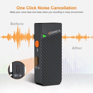 Sistema de Micrófono Inalámbrico de Solapa Comica <span class=keywords><strong>Vimo</strong></span> C3, con Cancelación de Ruido, Modo de Seguridad, Estuche de Carga con 20 Horas de Duración de la Batería - Product Image 2