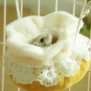 Cama para Hámster, Casa Cálida, Nido Bonito, Caseta <span class=keywords><strong>de</strong></span> Lana, Jaula Colgante para Roedores Pequeños, <span class=keywords><strong>Ratones</strong></span>, Jerbos, Petauros del Azúcar - Product Image 4