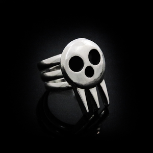 Bague en métal ajustable <span class=keywords><strong>Anime</strong></span> Death the Kid Skull pour cosplay Soul Eater - Product Image 4