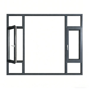 Ventana Abatible de Aluminio con Rotura de Puente Térmico Serie 80, Apertura Interior Simple, Doble Vidrio Aislante, Reducción de Ruido, Resistente al Viento, Aislamiento Térmico 1.8 - Product Image 3