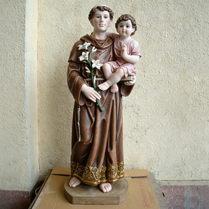 Estatua de San Judas Tadeo de Resina Extra Grande de 77.5 Pulgadas, Figura Religiosa de Apóstol Pintada a Mano, Decoración para Altar de Iglesia u Hogar - Product Image 4