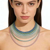 Collier tennis en moissanite certifiée GRA de 2 mm à 6,5 mm pour femmes et hommes, en argent sterling 925, bijoux fins, fabricant sur mesure