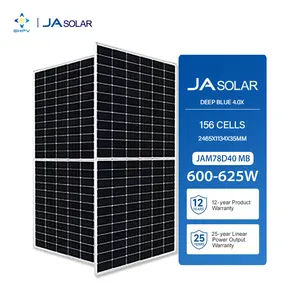 Pv Ja 600W 605W Panel Solar JAM78D40 Eu Jasolar 610W Mono EU Supplier JAM78D40/MB 615W 620W 625W Oem Pvt JA Solar
Panel
