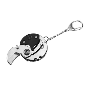 Porte-clés multifonctionnel avec tournevis et outil hexagonal, couteau de poche pliant hexagonal, outil EDC d'extérieur, mini-couteau de poche, équipement de survie - Product Image 1