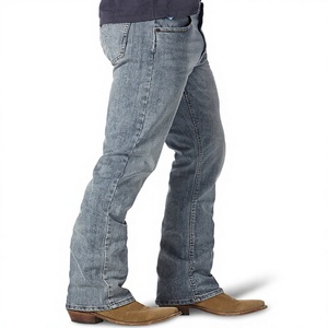 Jeans Slim de Mezclilla Azul para Hombre, Calidad Premium, Algodón Rígido, Lavado Snow Wash, Estilo Hip Hop Vintage, Precio al por Mayor - Product Image 1