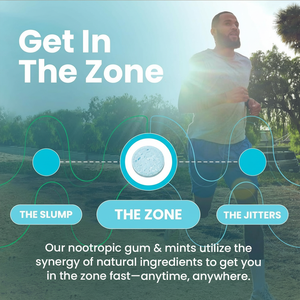 Жевательная резинка Energy Focus с мятой, 54 шт., без сахара, для свежести дыхания, с натуральным кофеином, витаминами группы В, L-теанином, веганская, ежедневная добавка для энергии - Product Image 6