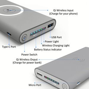 Cargadores Portátiles de Nuevo Diseño con Soporte para Logotipo, Cargador Inalámbrico para Teléfonos Inteligentes - Product Image 3