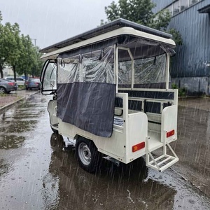 Vehículo Eléctrico Turístico, Triciclo Eléctrico Solar, Rickshaw, Triciclo Eléctrico de 3 Ruedas para Pasajeros Adultos - Product Image 4