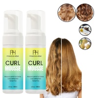 Mousse coiffante pour cheveux bouclés en marque propre, lissage amélioré, mousse coiffante pour perruques à ondulations, soin naturel des cheveux bouclés