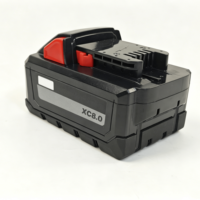 Baterai Lithium Ion Kapasitas Besar Milwauk 18V 8.0Ah 21700 High Discharge untuk Perkakas Listrik Tanpa Kabel, Kemasan Blister