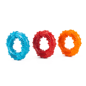 Jouet à mâcher pour chien, résistant à l'usure et aux morsures, en forme de beignet, avec friandises intégrées, jouet interactif rond pour chiens et animaux de compagnie - Product Image 2