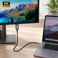 Cable USB C a HDMI de Aluminio, 4K 60Hz, Chapado en Oro, HDCP HDR, para MacBook, Laptop, Monitor, Proyector