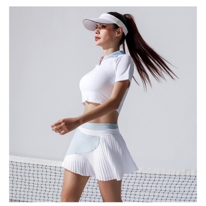 Traje de Tenis Plisado para Mujer, 86% Nailon, 14% Elastano, Ropa de Golf para Damas, Venta al Por Mayor - Product Image 4