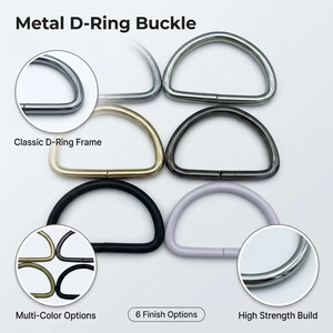 Boucles en métal en forme de D en gros <span class=keywords><strong>pour</strong></span> sacs à main, connecteurs de sangles de portefeuilles et colliers <span class=keywords><strong>pour</strong></span> chiens - Product Image 1