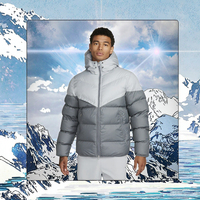 Blouson Bomber Décontracté Hiver Homme à Capuche, en Maille Épaisse Polyester-Coton, Coupe-Vent, Col Montant, Fermeture Éclair Avant, Style Japonais Haut de Gamme
