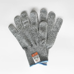 Gants anti-coupure Junmu avec doublure HPPE, résistance au coupure niveau 5, paume enduite, non jetables, résistants aux hautes températures - Product Image 1