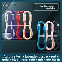 Cable de Carga Superrápida Tipo-C a Tipo-C de 60W 6A, 2m, con Cubierta de Nailon Trenzado de Alta Calidad para Teléfonos Móviles iPhone y Cámaras