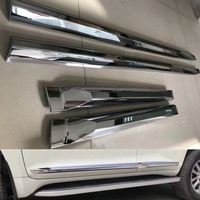 YBJ voiture Prado panneau de garniture de porte Chrome moulure de porte garniture de porte latérale Prado FJ150 accessoires pour Toyota Land Cruiser Prado 2018-2020