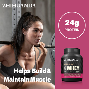 オーガニックハラールホエイプロテインパウダースポーツ栄養500-2000g缶バッグ1個あたりカスタマイズされたOEM/ODM大人20g - Product Image 4