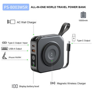 10000mAh <span class=keywords><strong>mejor</strong></span> cargador portátil AC Power Banks <span class=keywords><strong>para</strong></span> <span class=keywords><strong>Iphone</strong></span> reloj carga rápida Usb C PD 20W viaje Camping Paquete de batería <span class=keywords><strong>externa</strong></span> - Product Image 2