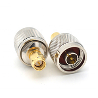 Conector Coaxial RF de Cobre en Oferta, Adaptador de Conector N Macho a SMA Macho