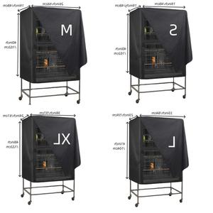 กรงนกผ้าอ๊อกซ์ฟอร์ดทรงสี่เหลี่ยมผืนผ้าสีดำระบายอากาศได้กันน้ำกันฝุ่นสำหรับกรงนกขนาด XS - Product Image 2