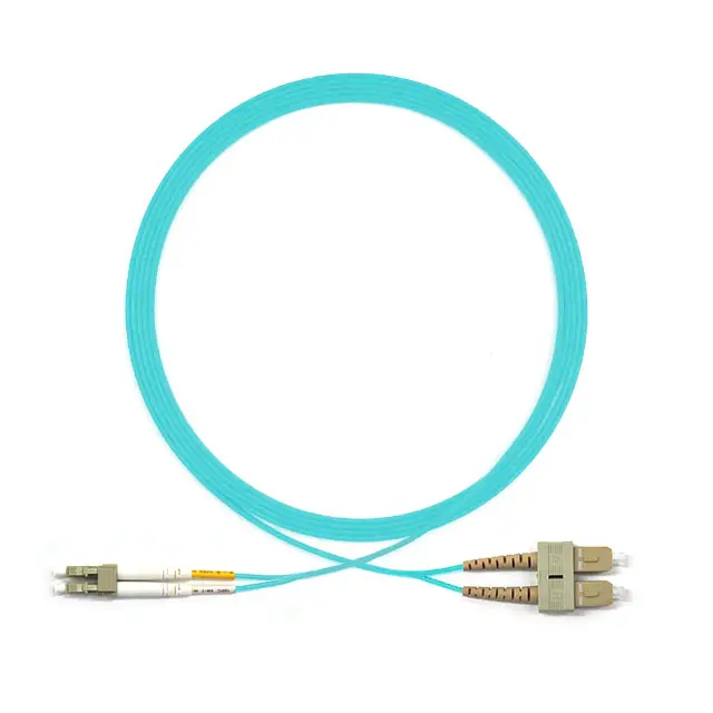 Personalizzazione LC UPC a SC UPC duplex jumper cable cavo patch in fibra ottica prezzo economico cavo in fibra ottica patchcord