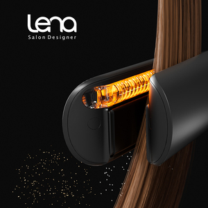 Lena Professional Aluminum Plates Steam Flat Iron <strong>Hair</strong> Straightener <strong>Keratin</strong> Ionic Technology 200&deg;C Adjustable Temperature - Product Image 2