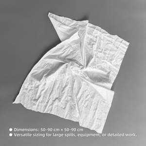 Trapos Absorbentes Prácticos de Algodón Blanco, 100% Algodón Puro, Trapos Reciclados para Limpieza - Product Image 3