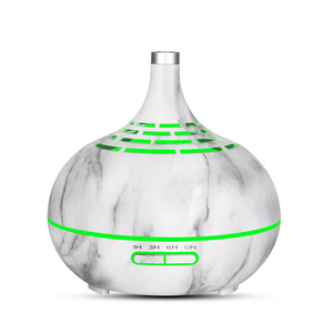 Diffuseur d'arômes moderne en marbre 0,5 L, humidificateur ultrasonique avec lumière LED pour l'aromathérapie à domicile - Product Image 3