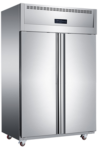 Refrigerador Industrial para Restaurantes, Refrigerador Vertical de Doble Puerta, Dos Congeladores, Refrigerador de Doble Puerta, Frigo - Product Image 1