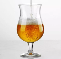 Kacamata Bir Tulip Bentuk Tangan, 16 Oz 450 Ml Kacamata Bir Batang Pendek