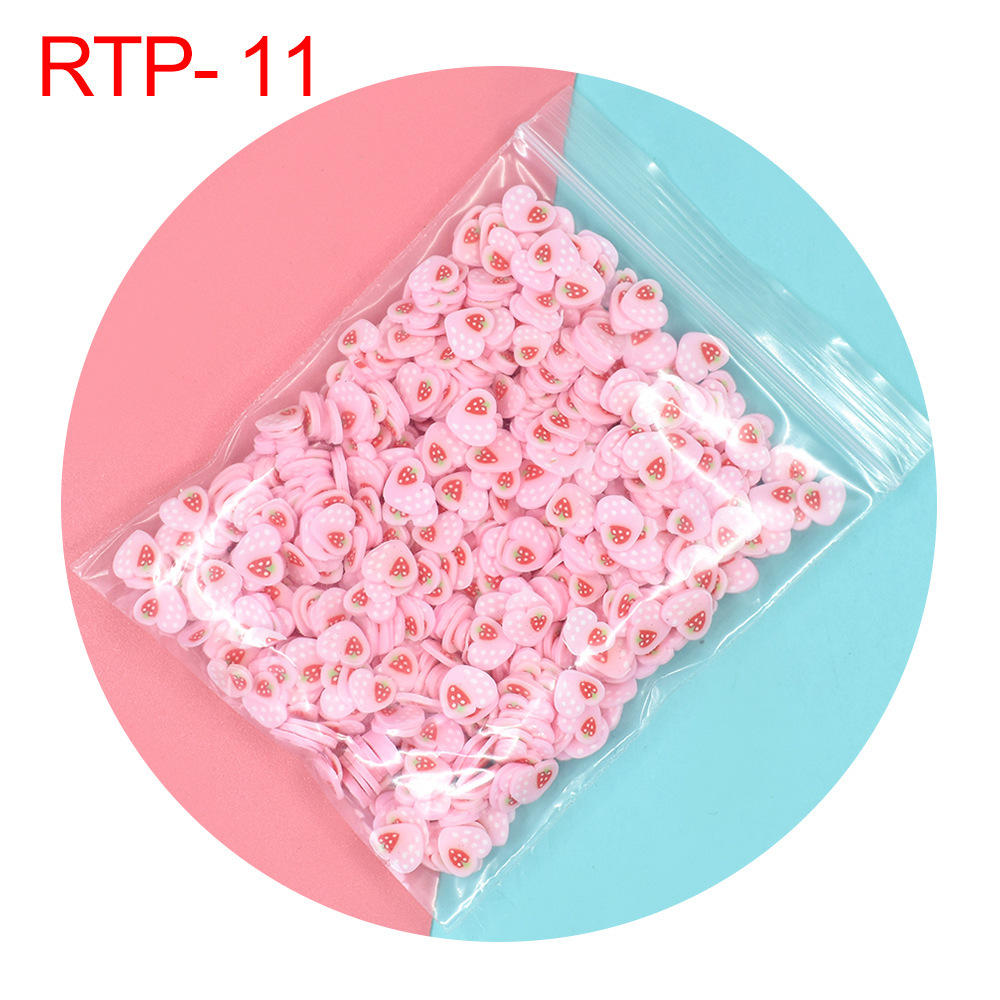 11 coeurs rose fraise - 10 grammes par paquet