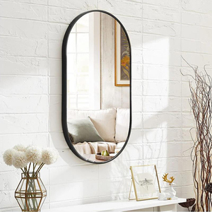 Hot Selling MoreIn Luxury Modern LED <b>Smart</b> <b>Mirror</b> for Villa and Hotel Bathroom Oval Shape Silver Material - Product Image 3