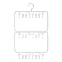 A3541 Séchoir à chaussettes multifonctionnel en plastique, support mural moderne coupe-vent pour rangement de garde-robe et salon