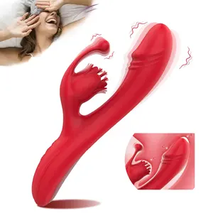 Hoge Kwaliteit 3 In 1 Clitoral Zuigen Vibrator G Spot Vibrators Sex Speelgoed Voor Vrouwen Vacuüm Dildo Vibrator Seksspeeltjes Voor Vrouw