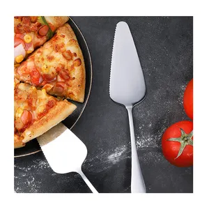 Giá thấp biểu tượng tùy chỉnh thiết lập dao kéo thép không gỉ bạc bánh Pizza Cutter Knife salad trộn công cụ