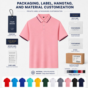 เสื้อโปโลปักโลโก้ตามสั่ง ชายหญิง ผ้าโพลีเอสเตอร์ 100% แห้งเร็ว 140GSM ขอบเสื้อตัดสี รับผลิตตามแบบ ยูนิฟอร์มบริษัท ขายส่ง OEM - Product Image 5