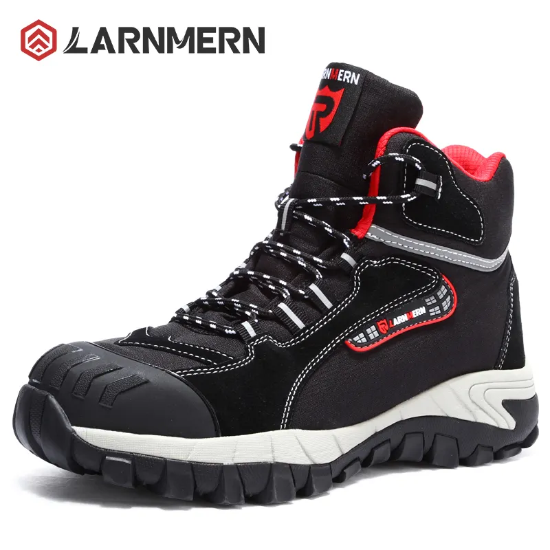 पुरुषों के लिए लार्र्नमेर्न स्टील पैर की पैर की सुरक्षा जूते जूते