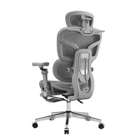 Chaise ergonomique moderne en maille 2025, double soutien lombaire, accoudoirs 3D réglables, certifiée Bifma, mobilier de bureau de luxe