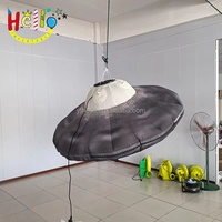 Ovni géant gonflable suspendu, soucoupe volante, vaisseau spatial extraterrestre avec lumières LED pour la décoration des centres commerciaux