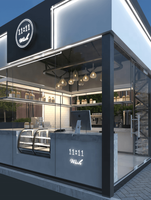 Présentoir extérieur de haute qualité, 10 pièces, conception de stand pour snacks et détail