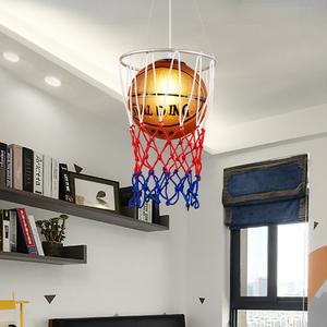 Lustre LED pour <span class=keywords><strong>chambre</strong></span> d'enfant, lumière NBA en verre, basket-ball, dessin animé, lumière de <span class=keywords><strong>chambre</strong></span> à coucher pour garçon - Product Image 2