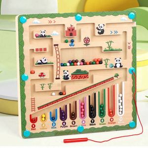 Jeu interactif multifonctionnel d'apprentissage des nombres, avec perles magnétiques colorées et labyrinthe - Product Image 1