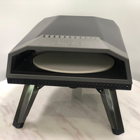 Four à pizza portable moderne de qualité supérieure, brûleur à gaz, acier inoxydable avec revêtement en poudre, pour l'extérieur