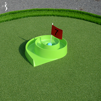 Ensemble de mini-golf durable avec green de putting et obstacles, équipement d'entraînement au golf pour enfants et adultes