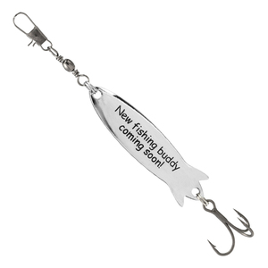 LUSHAZER Lot de 5 leurres de pêche personnalisés gravés en forme de cuillère, 9 cm 12 g, appât métallique personnalisé, <span class=keywords><strong>cadeau</strong></span> pour papa, matériel de pêche pour hommes - Product Image 6