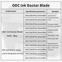 ODC Ink Doctor Blade Lame blanche pour encre UV et éco-solvant pour gravure flexo et impression de revêtement