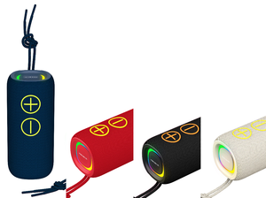 KBD-S300 <span class=keywords><strong>Graffiti</strong></span> Bluetooth5.2 RGB <span class=keywords><strong>Radio</strong></span> FM pleine gamme Rechargeable Portable TWS Mini haut-parleur extérieur - Product Image 2