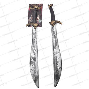 新しいデザインプラスチック製の剣おもちゃカーニバルパーティーデコレーションPEフォーム古代歴史的スタイルアンティーク中世ロングソード - Product Image 6